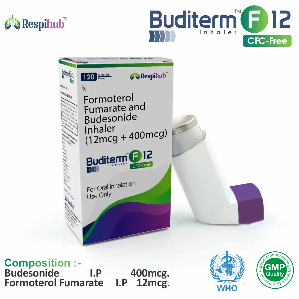 Buditerm F 12 Inhaler for PCD Pharma Franchise